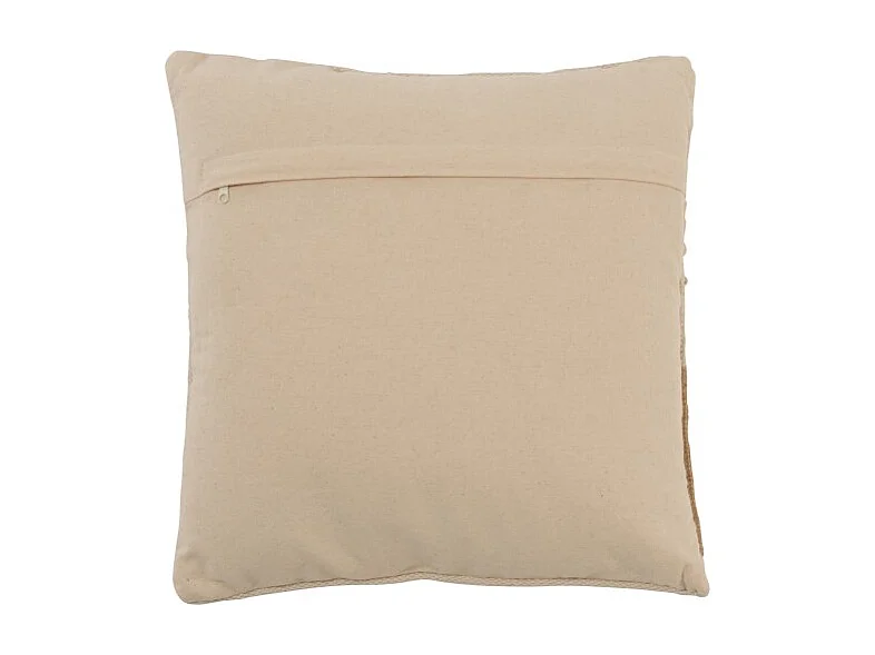 Coussin Déco Franges "Helio" 45x45cm Beige