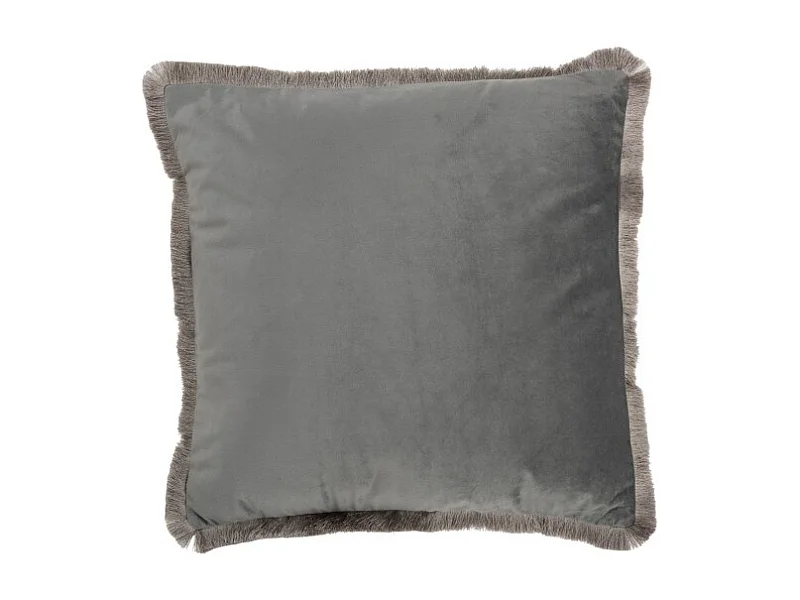 Coussin Carré Déco "Alpha" 42x43cm Gris
