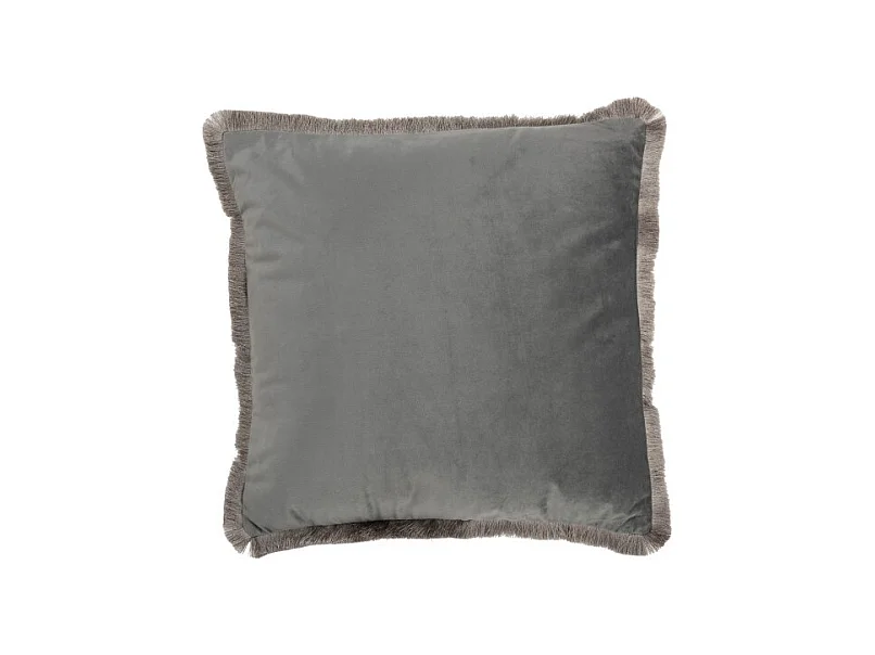 Coussin Carré Déco "Alpha" 42x43cm Gris