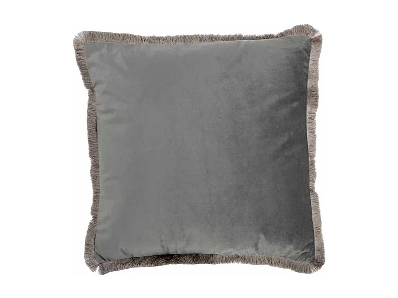 Cuscino quadrato in poliestere grigio 42x42 cm