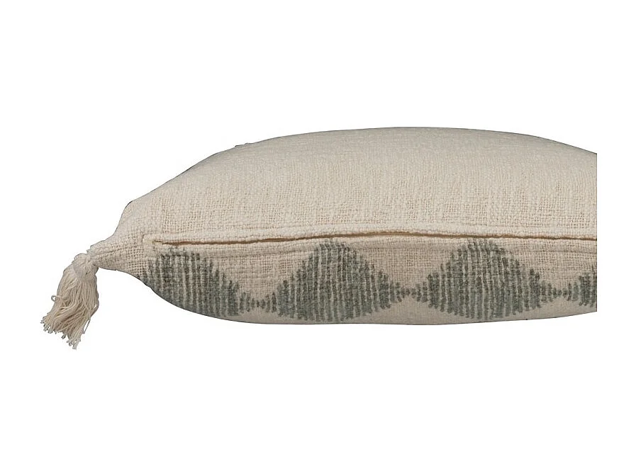 Cojín cuadrado de ganchillo en algodón rosa 45x45cm