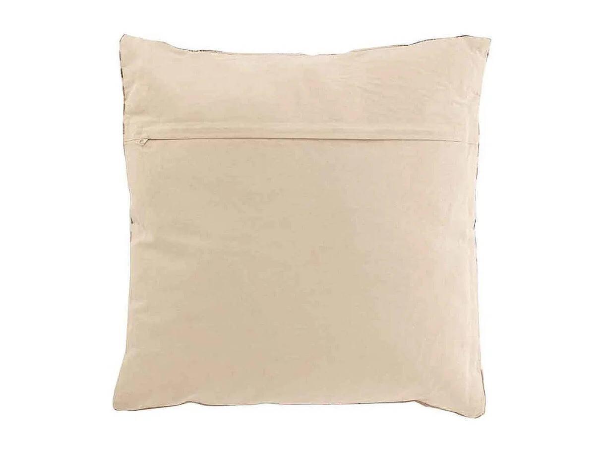 Coussin Imprimé "Linea" 45x45cm Beige & Marron