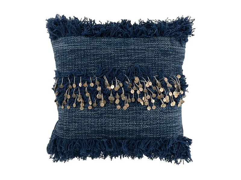 Coussin Déco "Miroir" 45x45cm Bleu