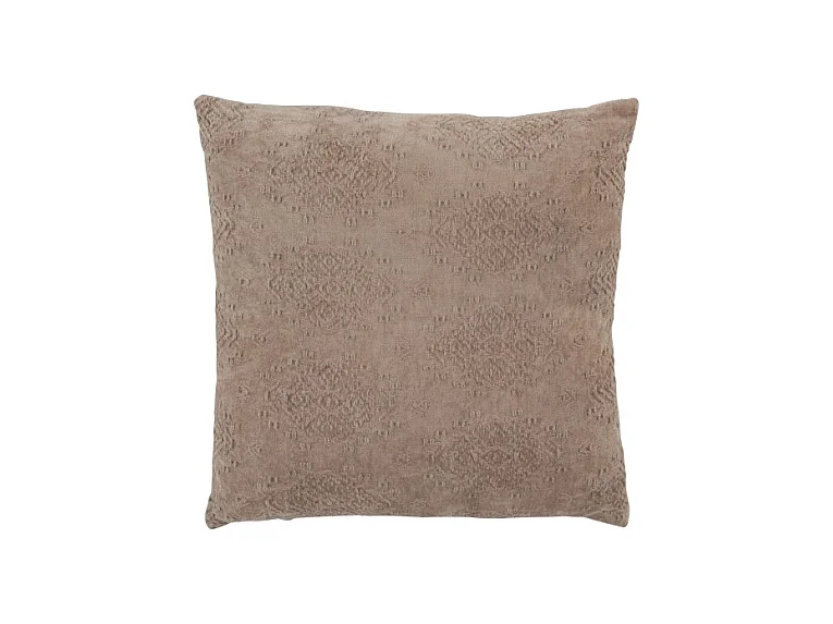 Coussin Déco Carrée "Fayola" 45x45cm Naturel