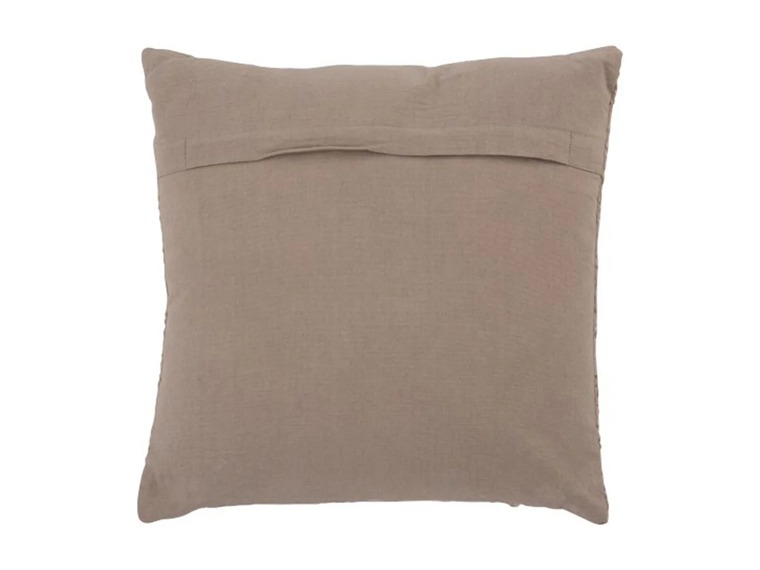 Cuscino quadrato in cotone marrone 45x45 cm