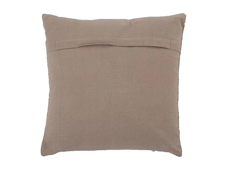 Cuscino quadrato in cotone marrone 45x45 cm