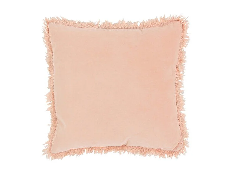 Coussin Déco "Bord Long" 45x45cm Rose