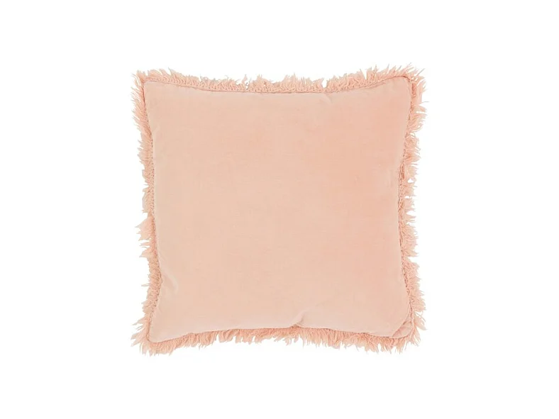 Coussin Déco "Bord Long" 45x45cm Rose