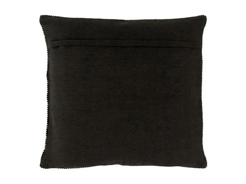 Coussin Carré Déco "Miroir" 45x45cm Noir