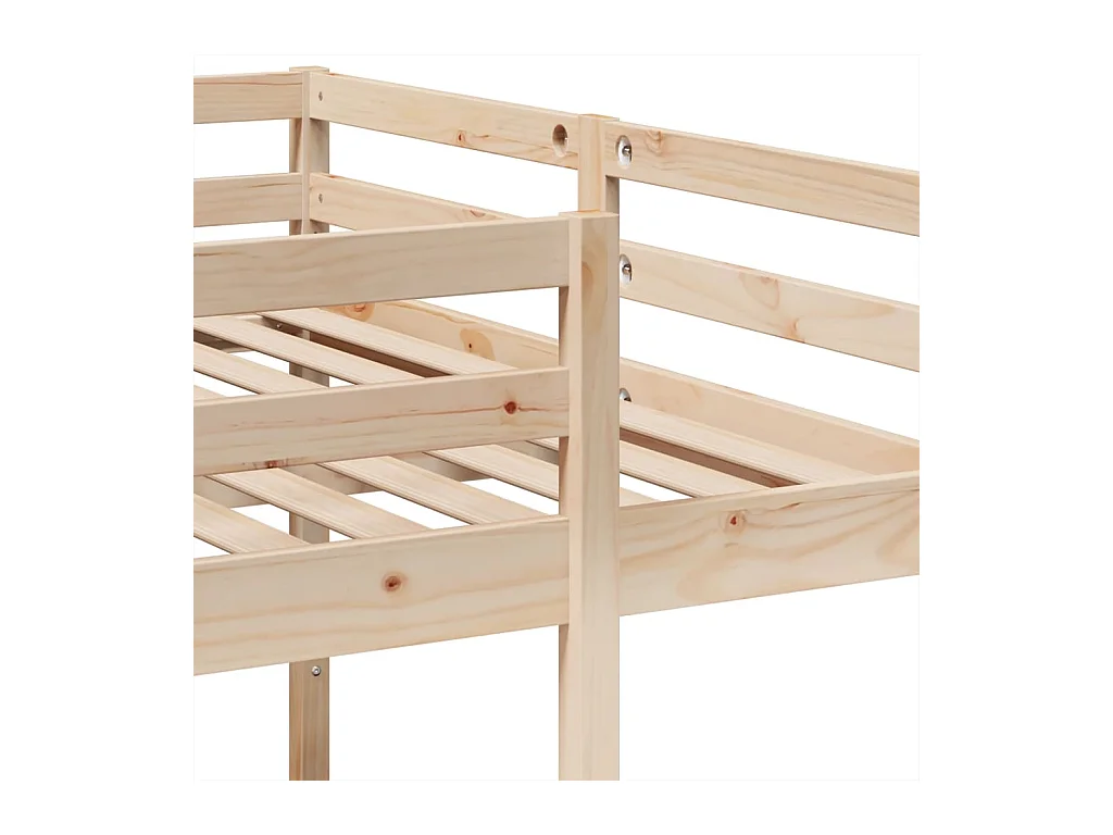 Lit superposé triple 140x200/70x140 cm bois de pin massif