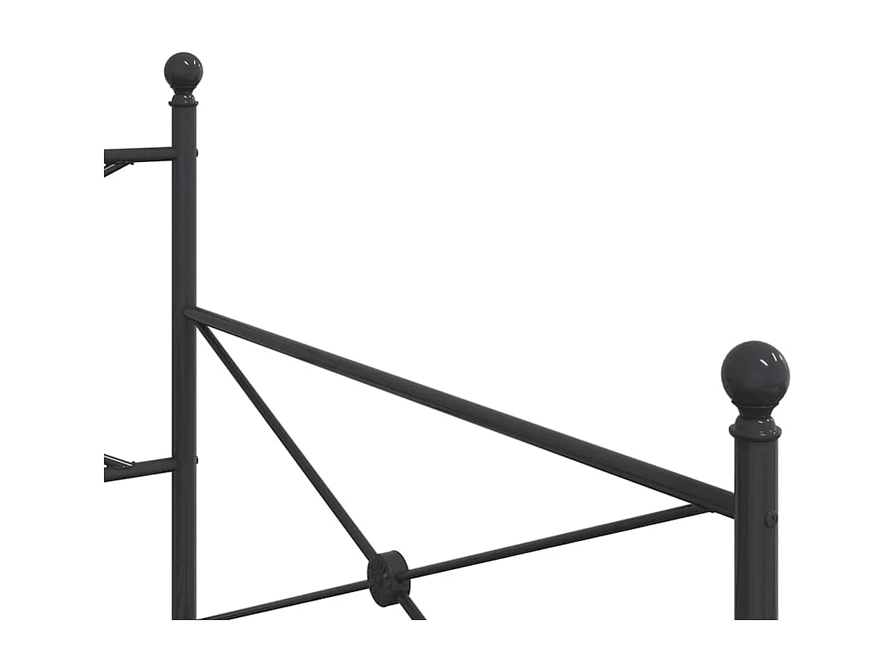 Lit de repos sans matelas noir 100x200 cm acier