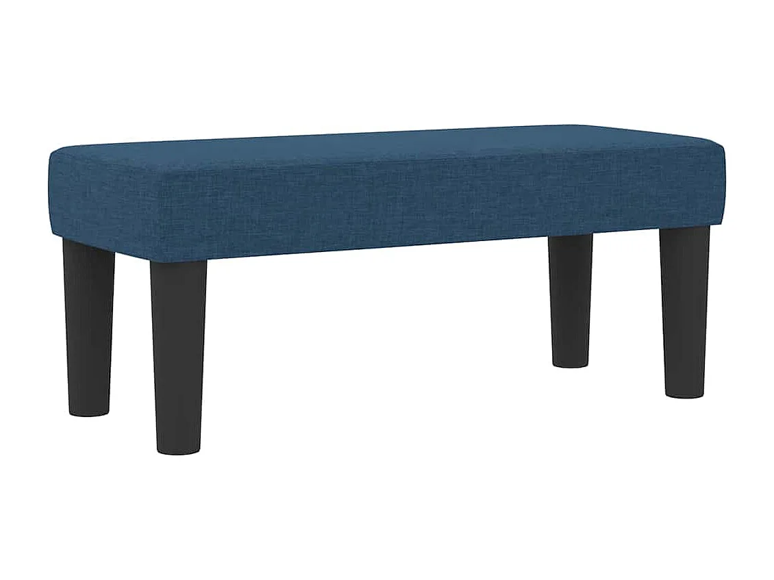 Letto a molle con testiera Blu 90 x 190 cm Tessuto