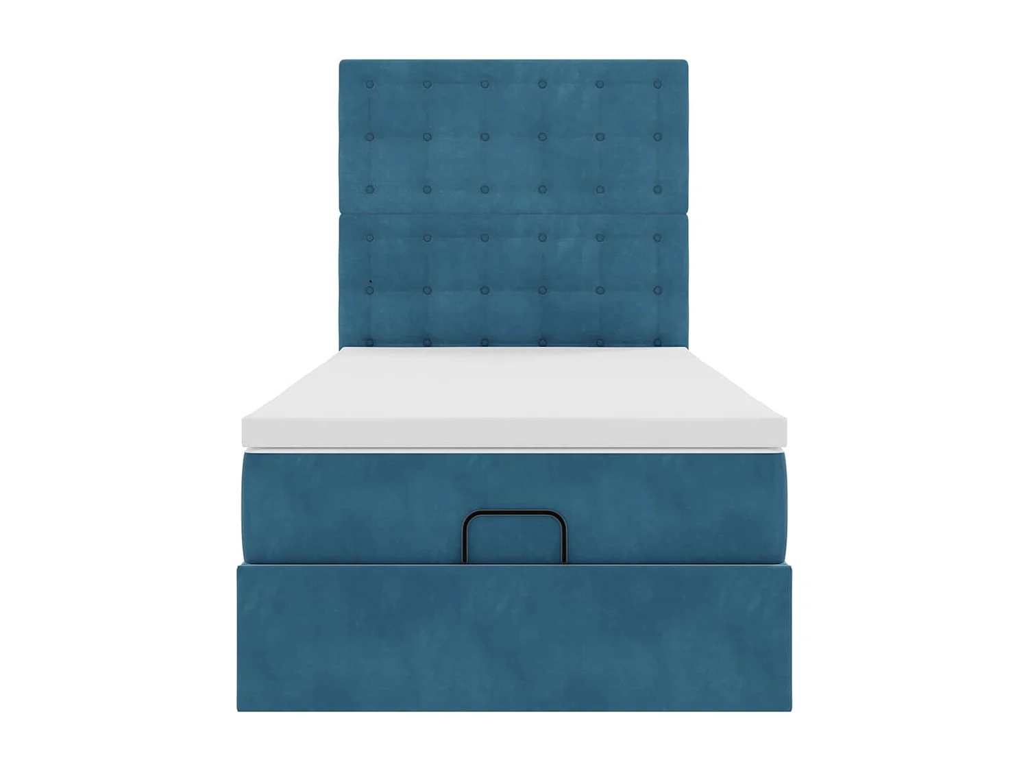 Ottoman bed met matrassen en LED's 100x200cm fluweel