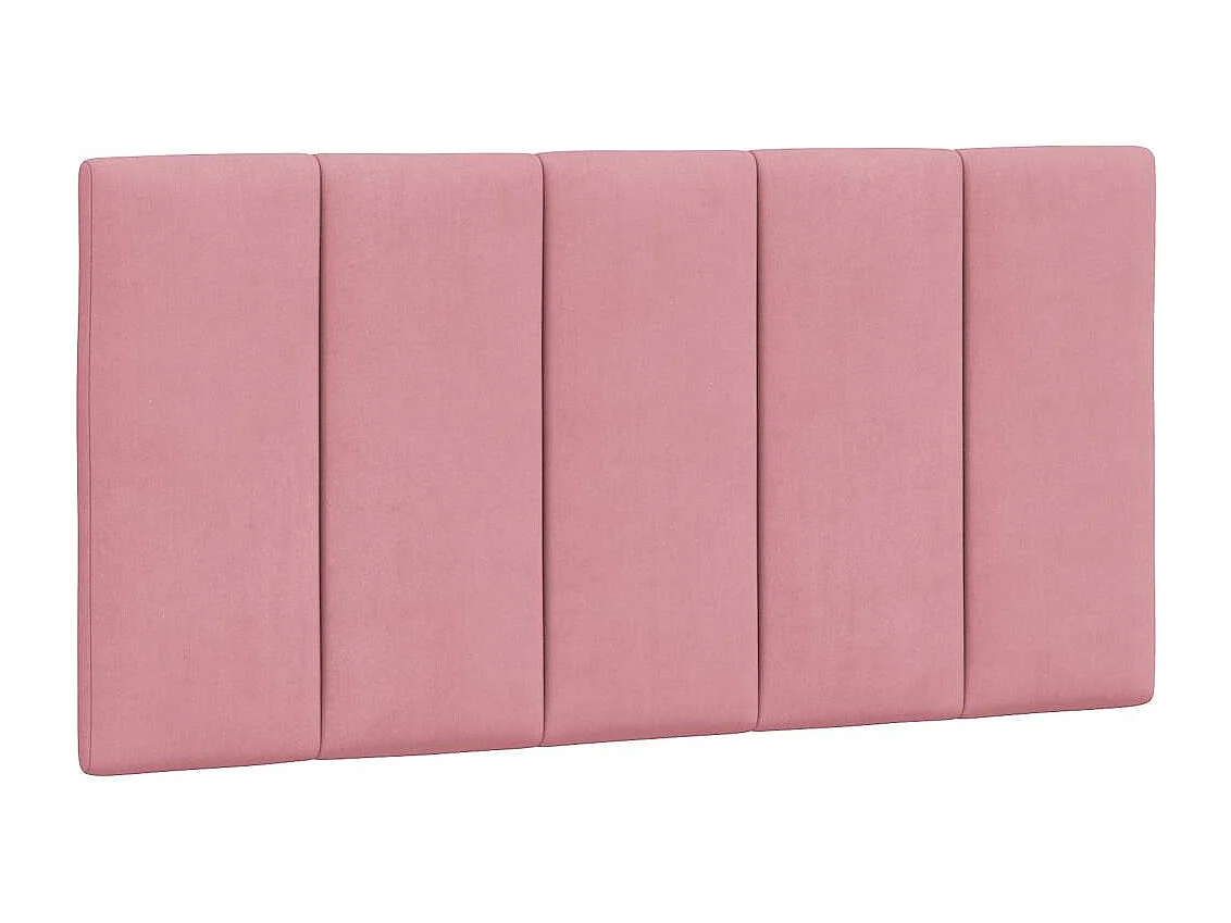 Bedframe zonder matras "Hanko" fluweel roze 100x200 cm