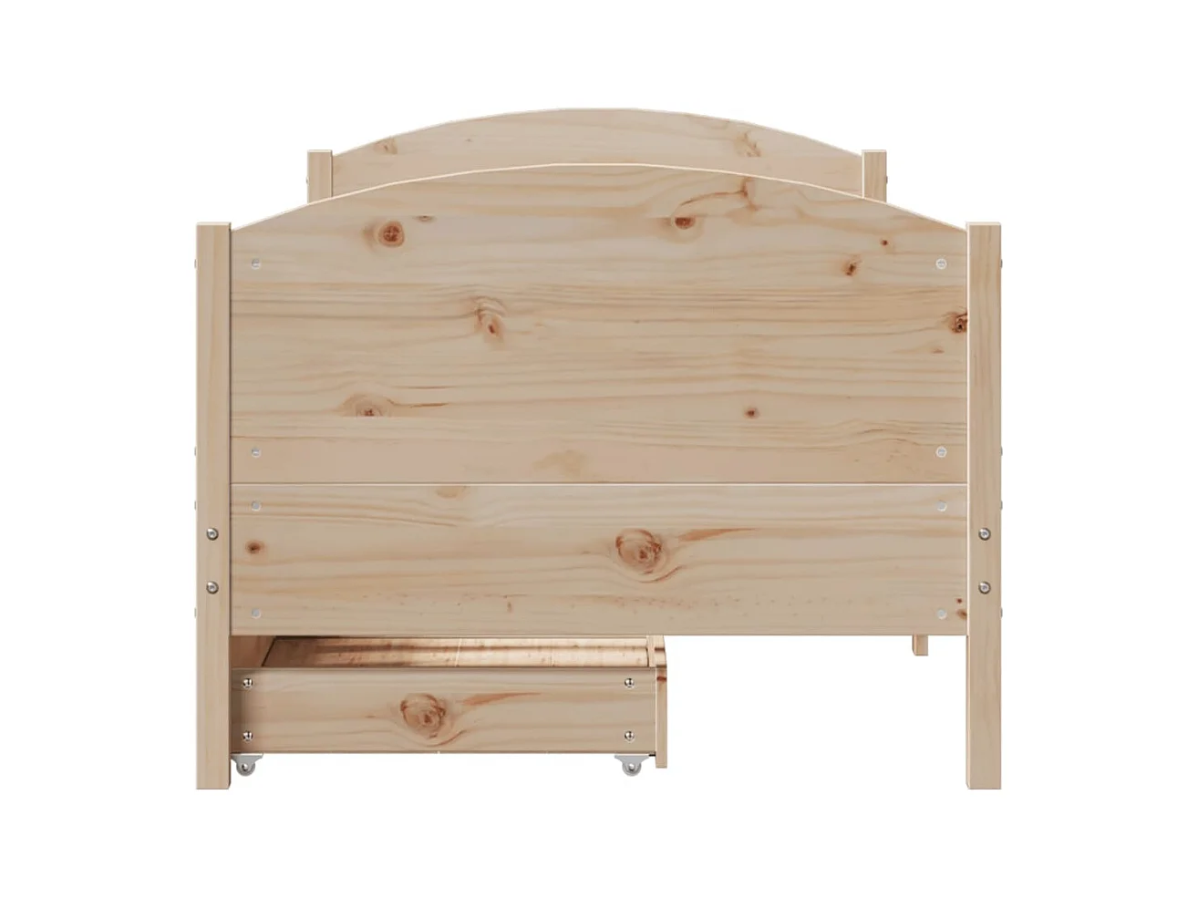 Giroletto senza Materasso 100x200 cm in Legno Massello di Pino