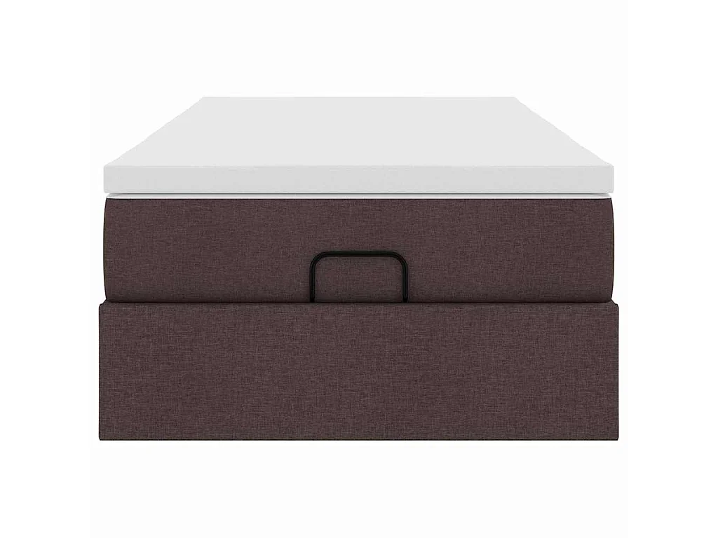 Struttura Letto Pouf con Materasso 90x200 cm in Tessuto