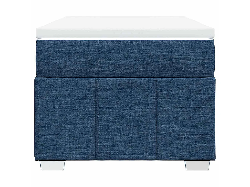 Boxspring met matras stof blauw 100x200 cm