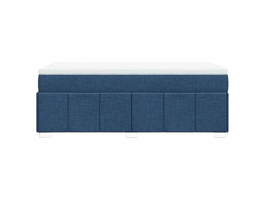 Boxspring met matras stof blauw 100x200 cm