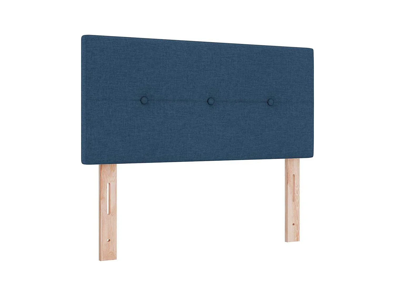 Boxspringbett mit Matratze mit Matratze Blau 90 x 200 cm Stoff