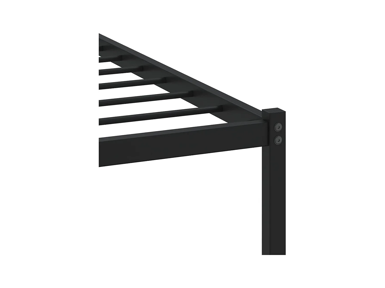 Bettgestell ohne Matratze mit Kopfteil Braun Eiche 100x200 cm
