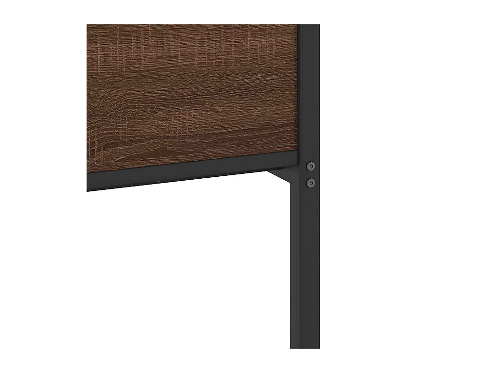 Cadre de lit sans matelas chêne marron 90x190cm bois ingénierie