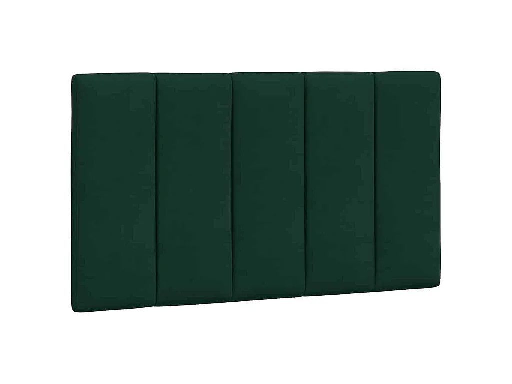 Letto con Materasso Hanko Verde Scuro 90x200 cm in Velluto