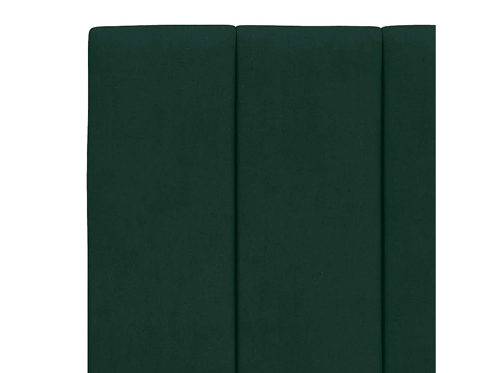 Lit avec matelas Hanko vert foncé 90x200 cm velours