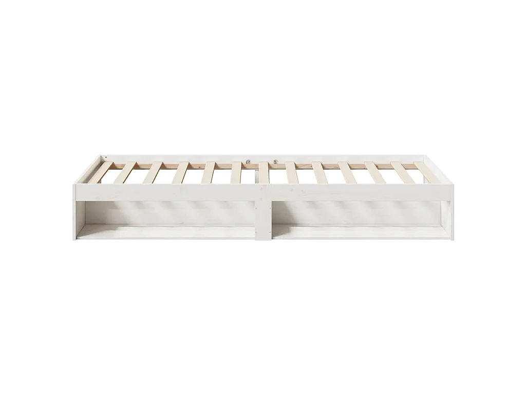 Lit de jour sans matelas blanc 90x190 cm bois de pin massif