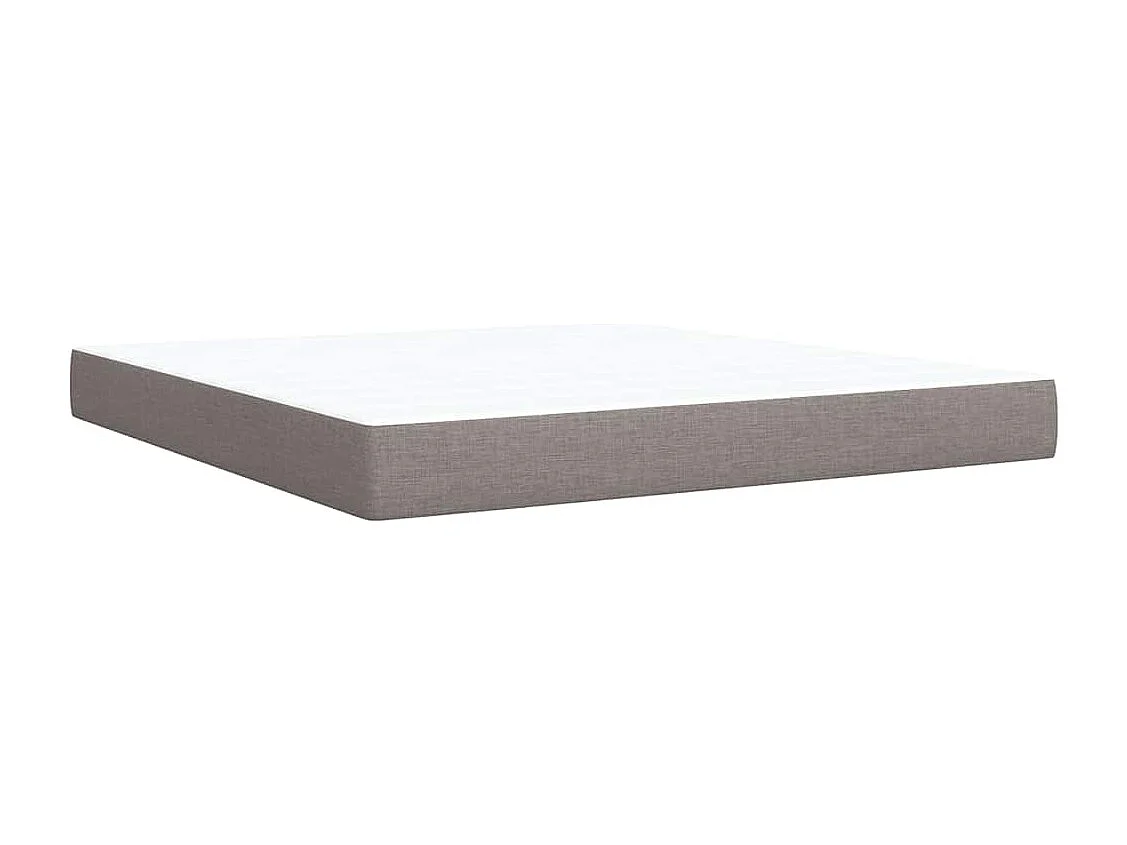 Boxspringbett mit Matratze Taupe 180x200 cm Stoff