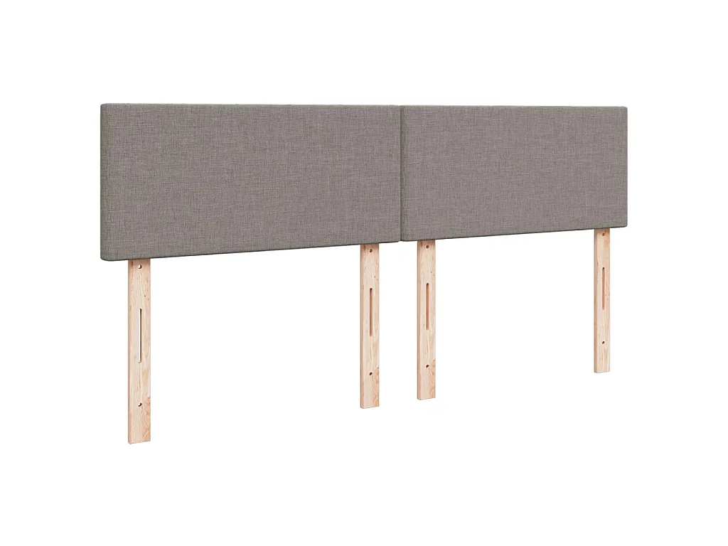 Boxspringbett mit Matratze Taupe 180x200 cm Stoff