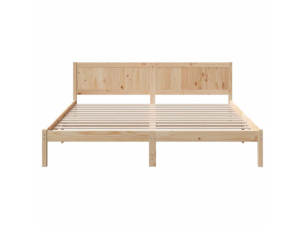 Cadre de lit Marron 180 x 200 cm Bois de pin massif