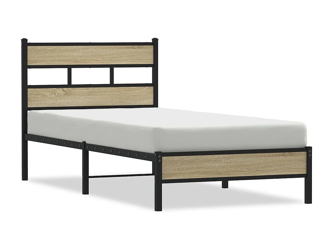 Bedframe zonder matras hout sonoma eikenkleurig 90x190 cm