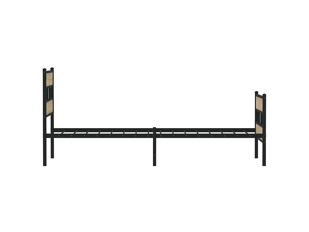 Bedframe zonder matras metaal sonoma eikenkleurig 90x190 cm