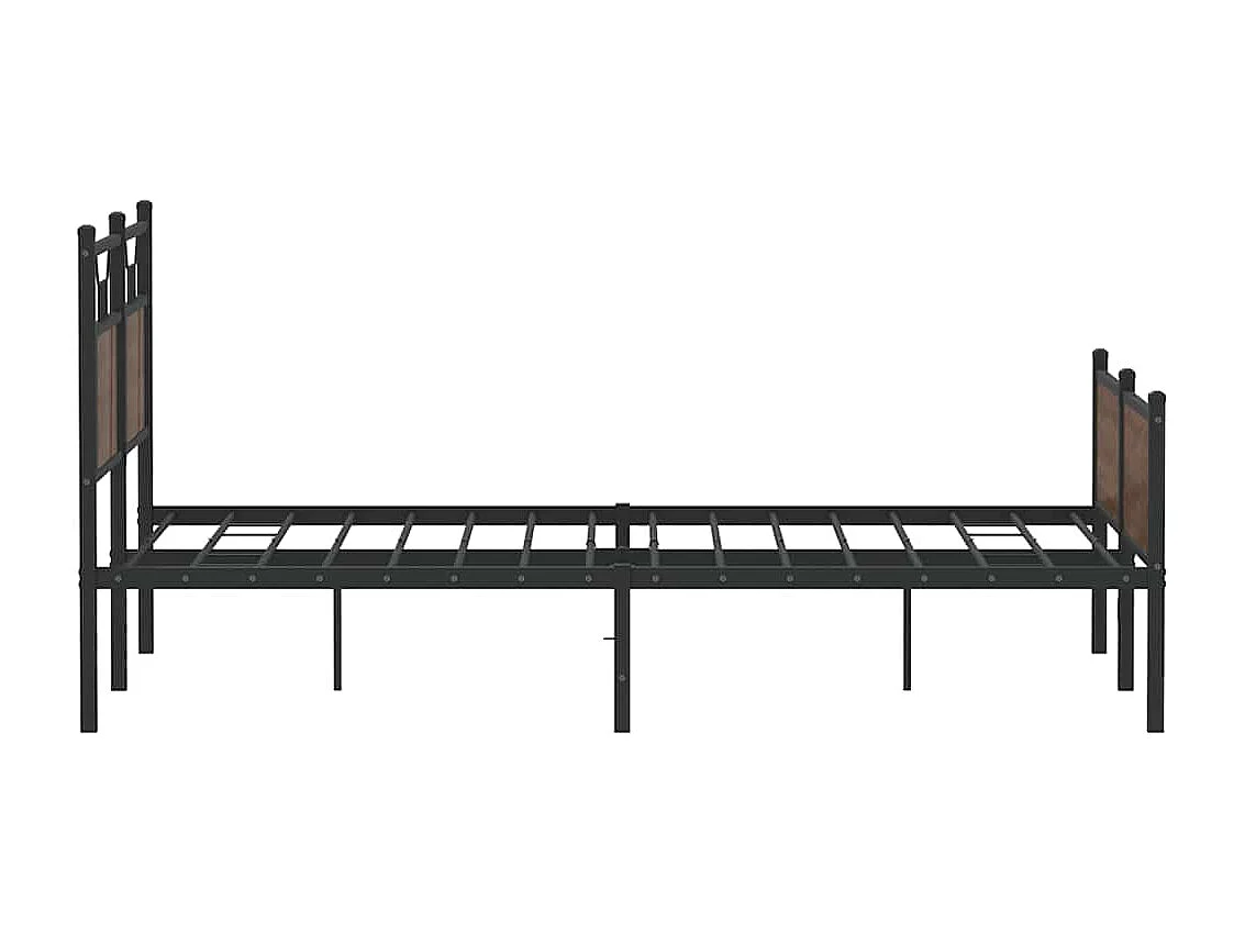 Cadre de lit sans matelas chêne marron 140x200 cm