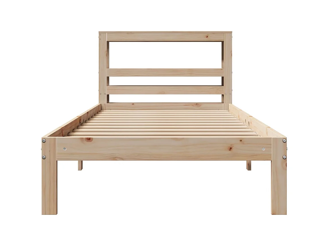 Cadre de lit avec tête de lit sans matelas 90x200 cm