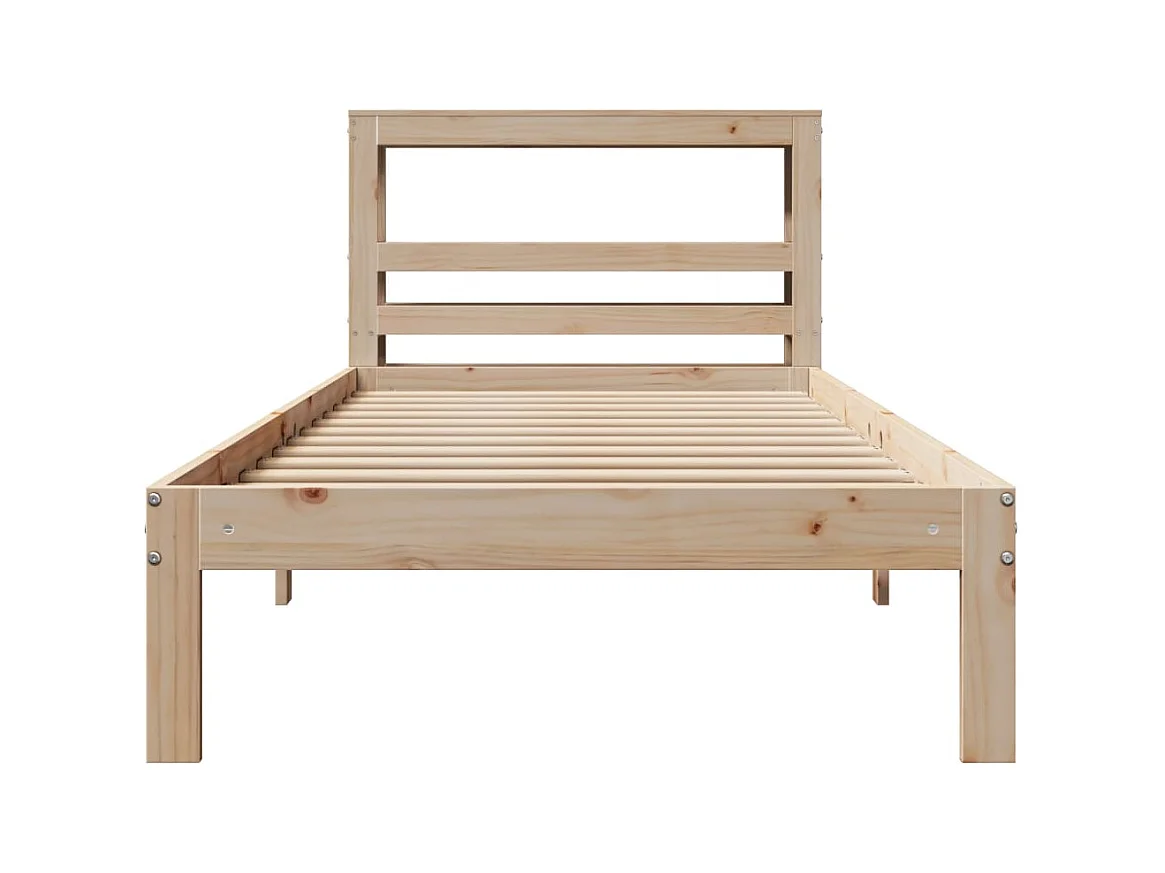 Cadre de lit avec tête de lit sans matelas 90x200 cm