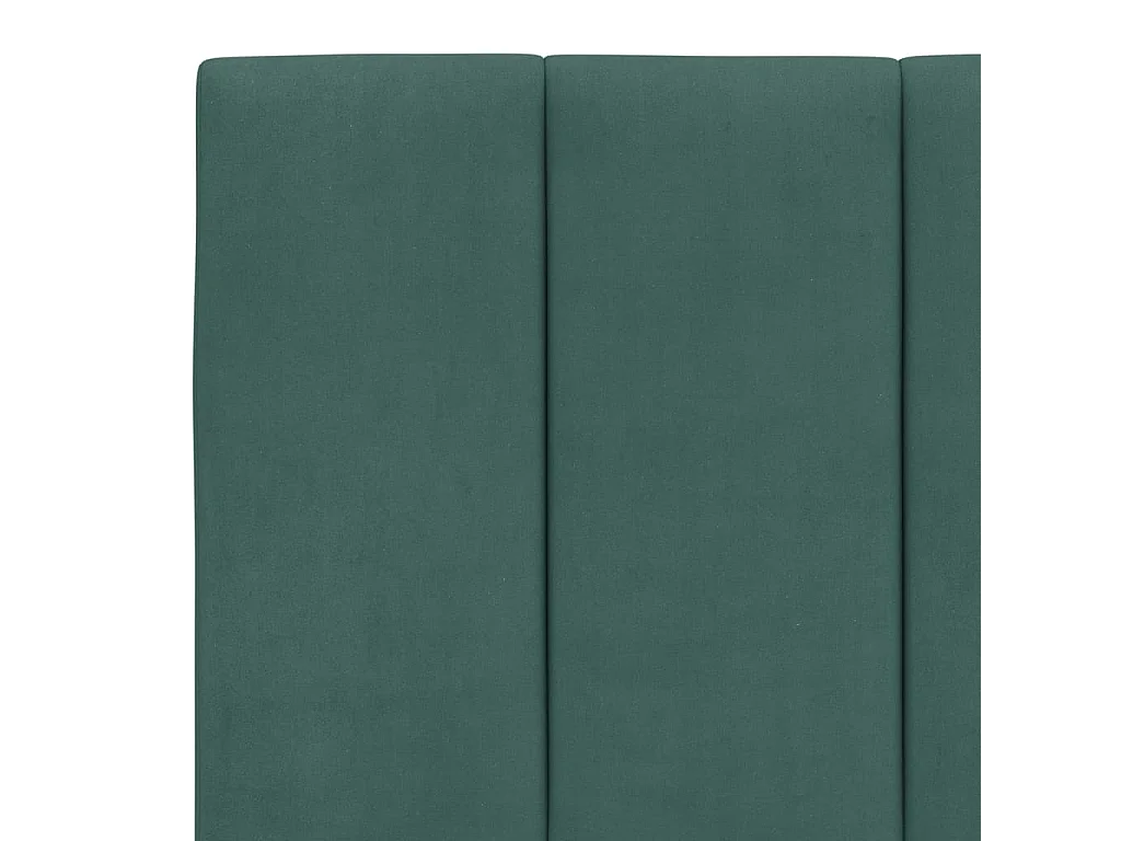 Cadre de lit sans matelas Hanko vert foncé 160x200 cm velours
