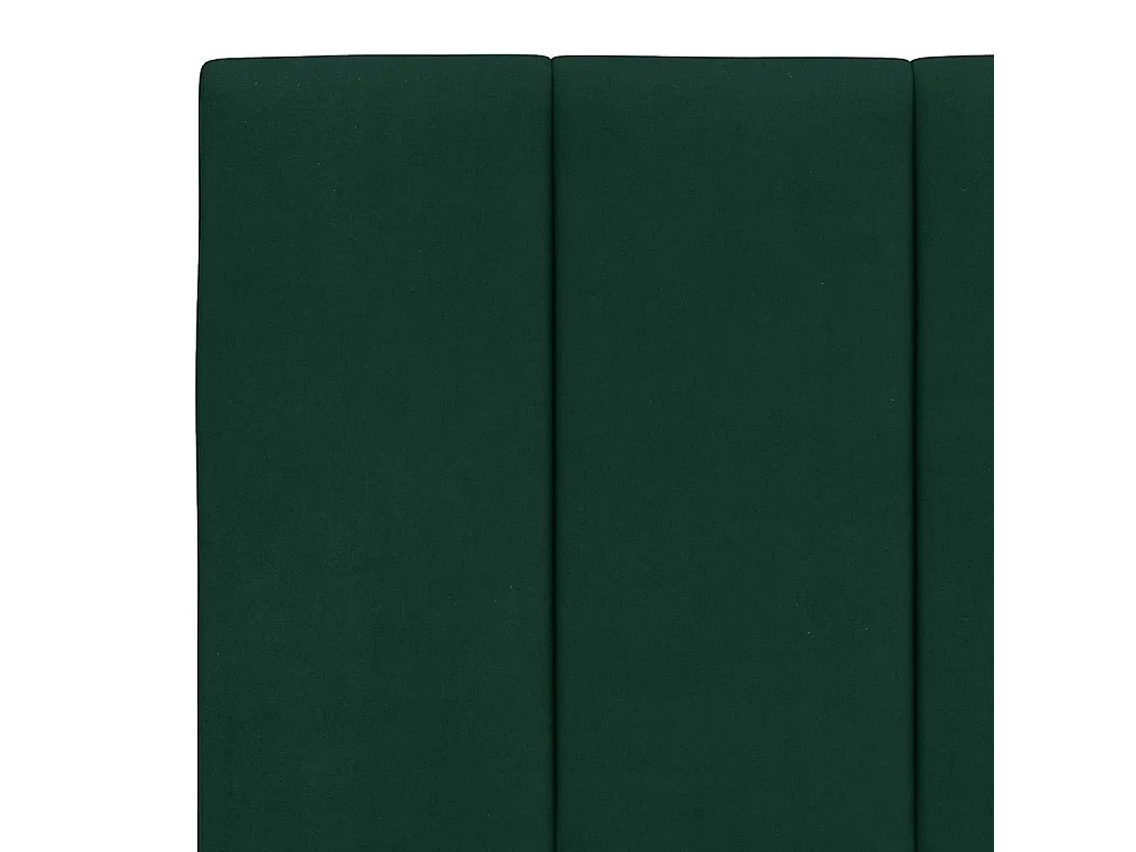 Cadre de lit sans matelas Hanko vert foncé 160x200 cm velours