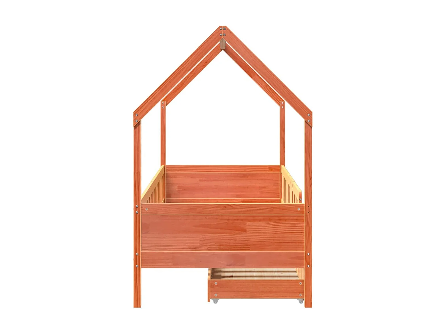 Giroletto Bambini con Cassetti 90x200 cm Legno Massello di Pino