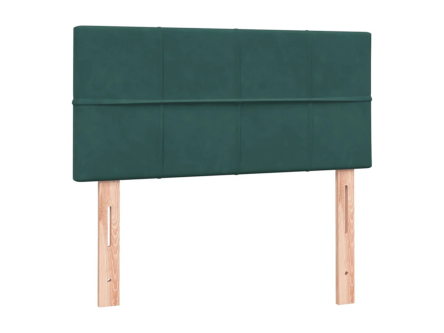 Boxspringbett mit Matratze Dunkelgrün 90x220 cm Samt