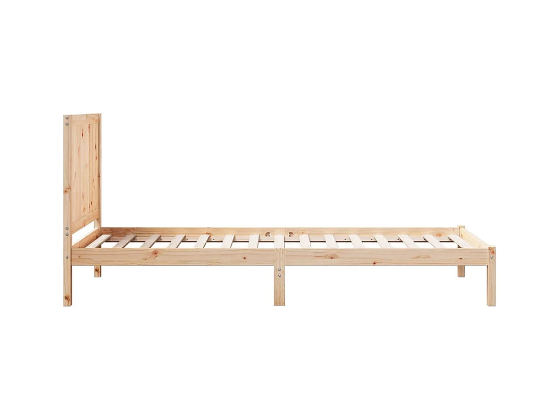 Cadre de lit extra long sans matelas 100x220 cm bois massif