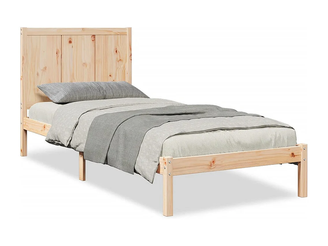 Bedframe extra lang zonder matras massief hout 100x220 cm