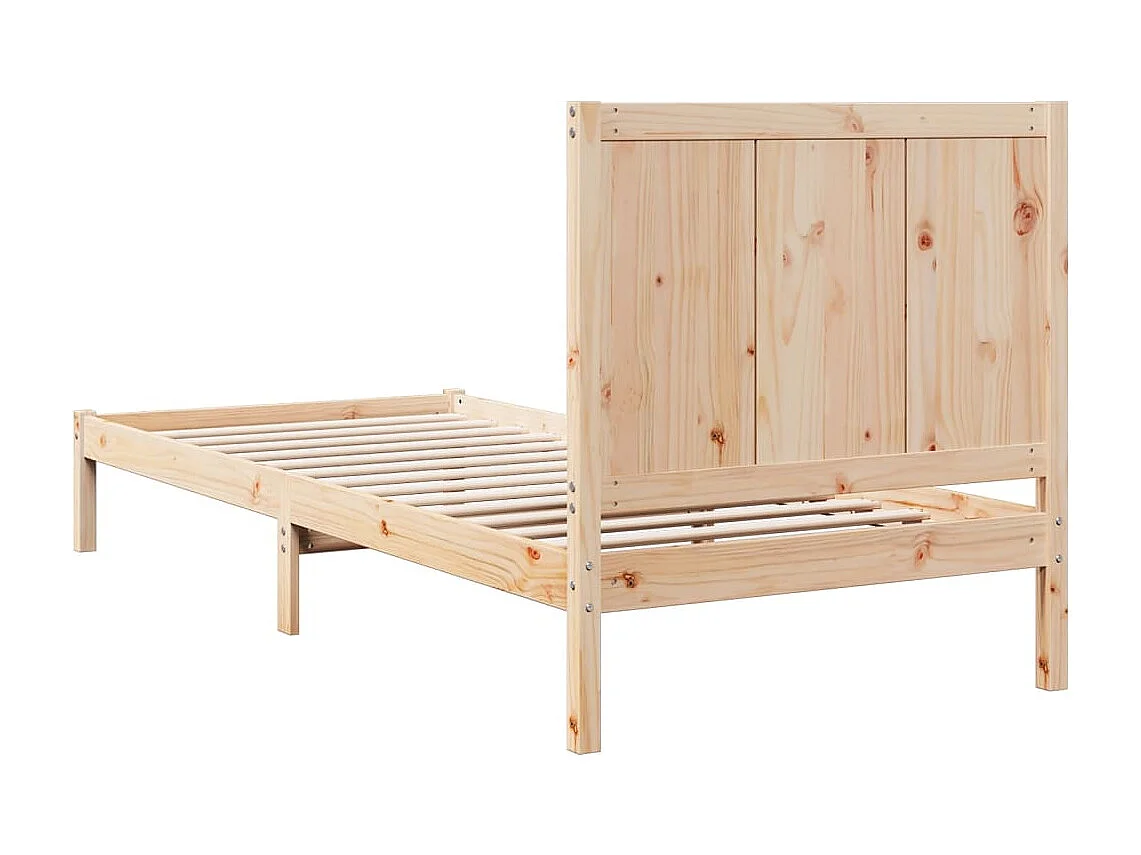 Bedframe extra lang zonder matras massief hout 100x220 cm