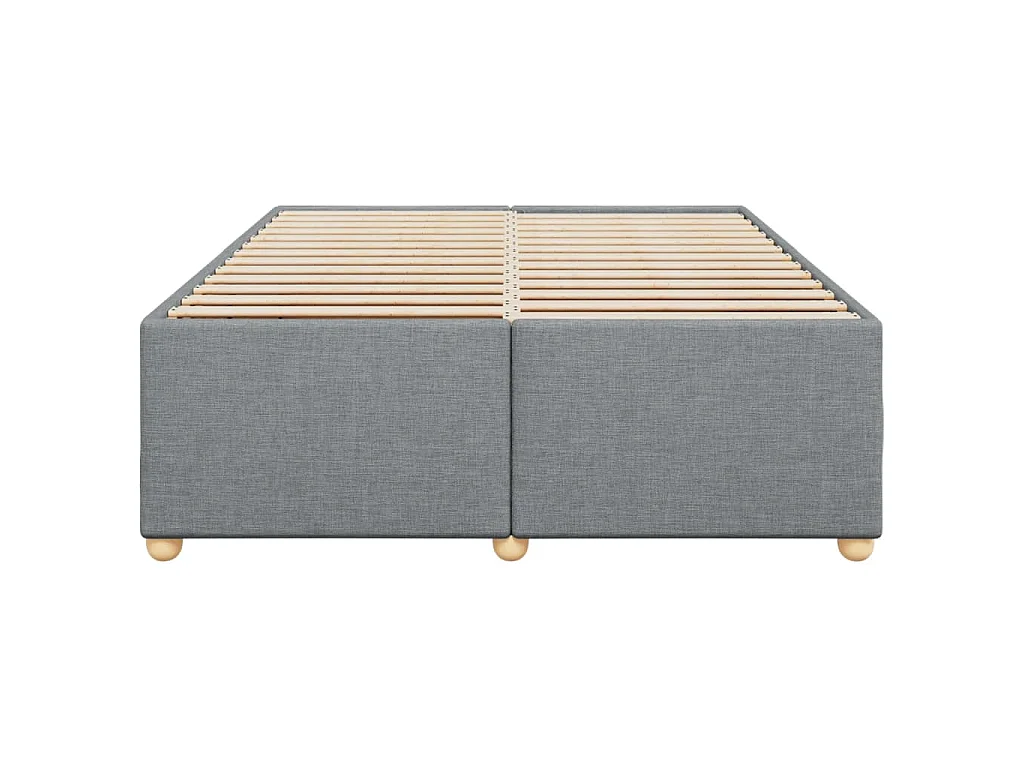 Bedframe zonder matras stof lichtgrijs 140x190 cm