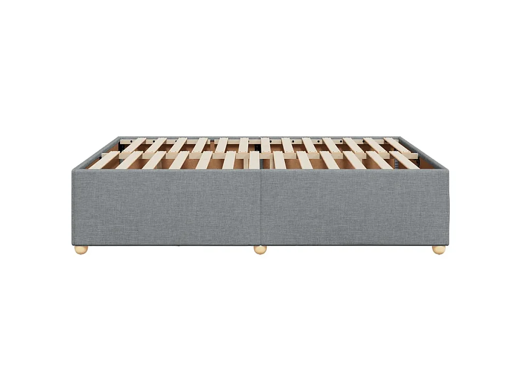 Bedframe zonder matras stof lichtgrijs 140x190 cm