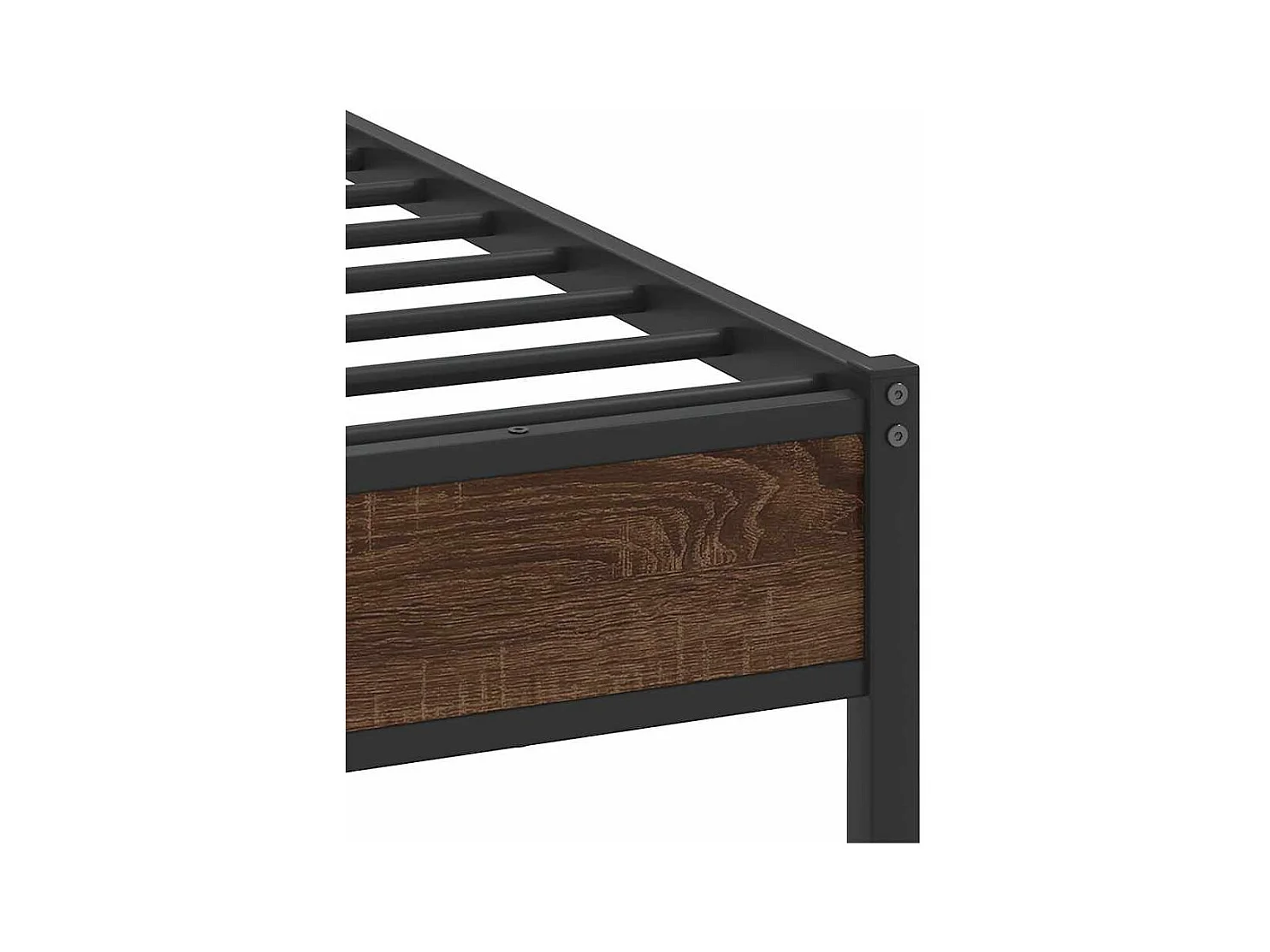 Cadre de lit sans matelas chêne marron 90x190cm bois ingénierie