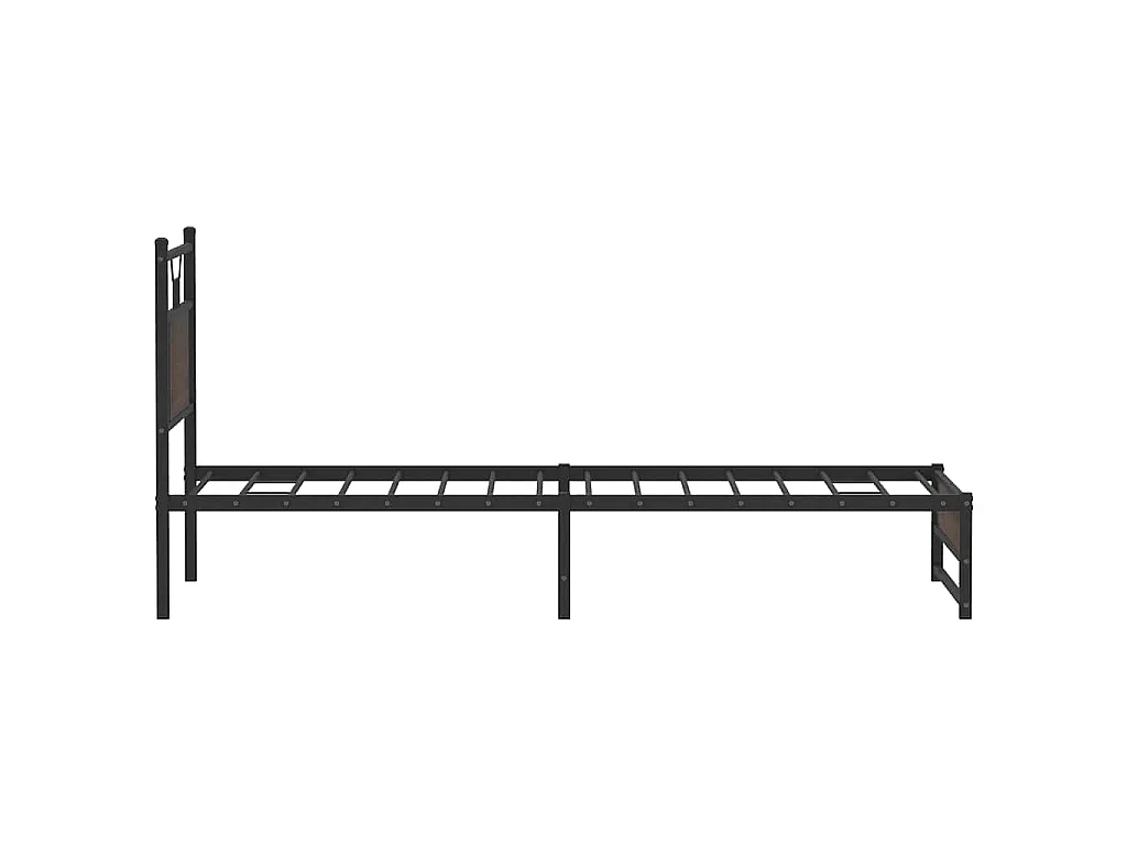 Cadre de lit sans matelas chêne marron 90x190cm bois ingénierie