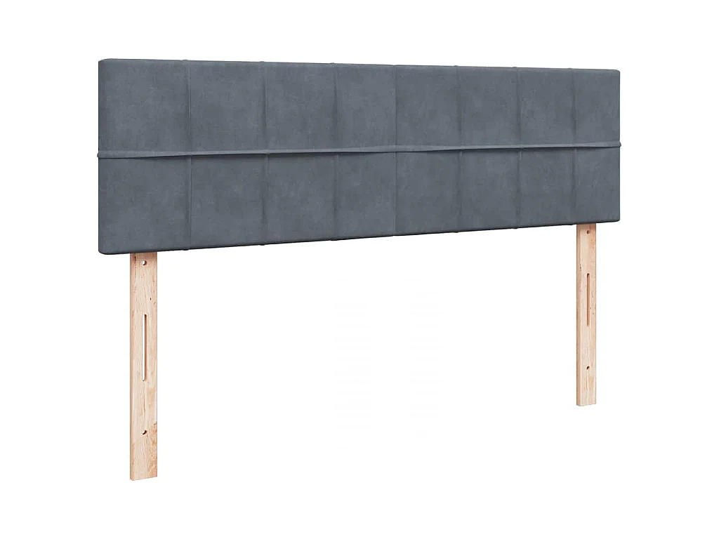 Ottoman-Bett mit Matratze Dunkelgrau 140x200 cm Samt