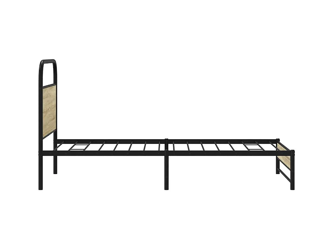 Bettgestell ohne Matratze 90x200 cm Sonoma-Eiche Holzwerkstoff