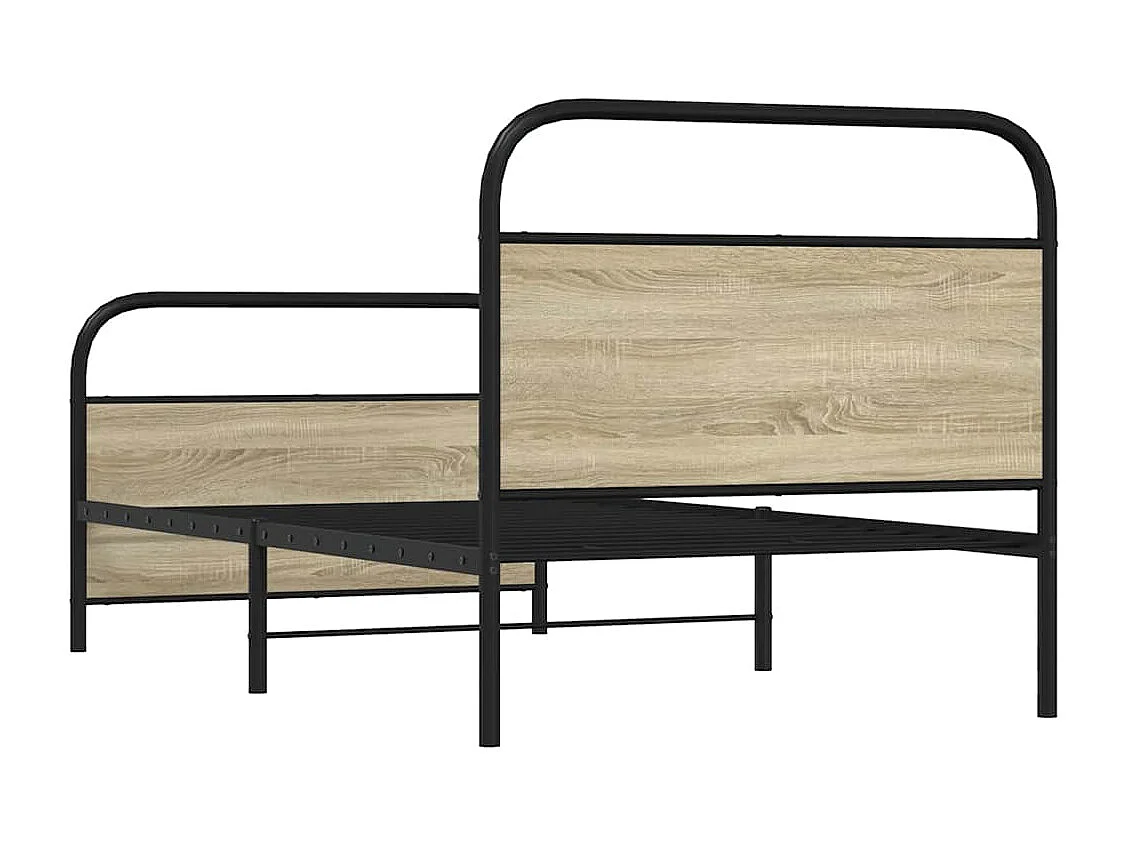 Giroletto senza Materasso Rovere Sonoma 90x200 cm in Truciolato